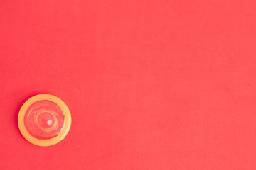 Fototapeta na wymiar condom in colorful background