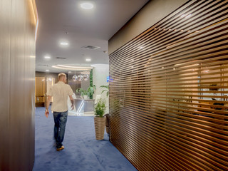 interior of a modern office. furniture in the office of the company.