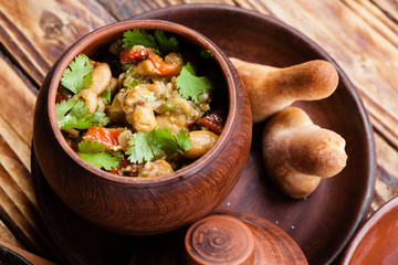 variety of Georgian dishes and snacks
