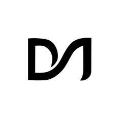 dm letter vector logo. d m letter vector logo - obrazy, fototapety, plakaty