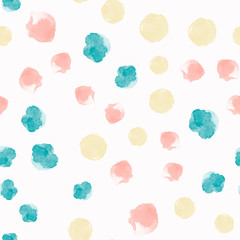 Abstract painting universal freehand watercolor seamless pattern. Graphic design for background, card, banner, poster, cover, invitation, placard, header or brochure. Hand drawn vector texture