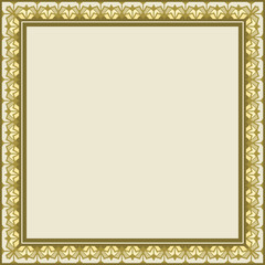 frame as square geometric pattern, lacy ornament