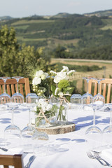 vertical wedding table
