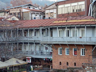 Tbilisi traditional houses, Georgia © spumador
