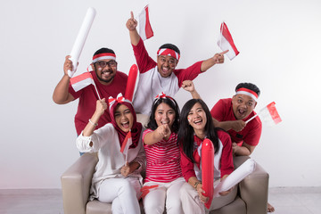 supporter watching a match