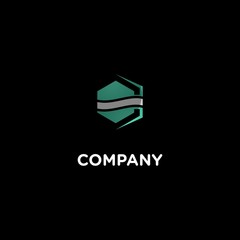 Letter C Hexagon Wave Abstract Modern Icon Logo Design Template Element Vector