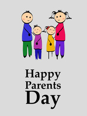 Illustration of background for Parents Day