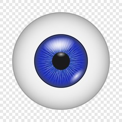 Eye vision icon. Realistic illustration of eye vision vector icon for on transparent background