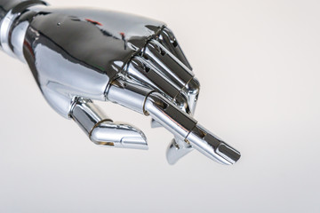 metal robot hand