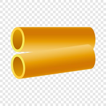 Kanelone pasta icon. Realistic illustration of kanelone pasta vector icon for on transparent background