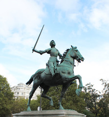 Obraz premium Jeanne D'arc. Joan of Arc monument. Paris France. 