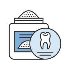 Tooth powder color icon