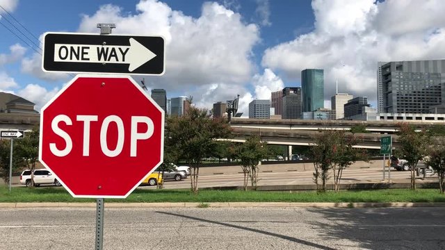 Stop Sign by Highway