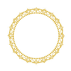Decorative lace frame for your design, floral elements, on white, stock vector illustration