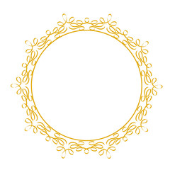 Decorative lace frame for your design, floral elements, on white, stock vector illustration