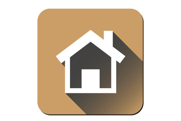 Icono marrón de una casa.