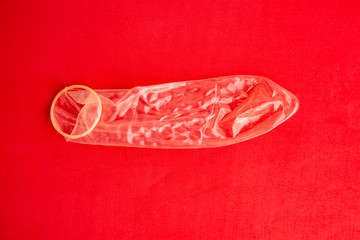 condom in colorful background