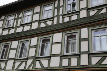 Fototapeta premium Tudor style house / Facades of houses in the old style