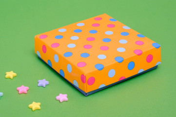 Gift box for polka dots