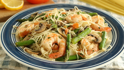 Shrimp Asparagus Pasta