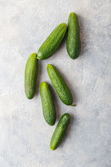 Fresh cucumbers background