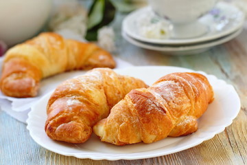Fresh croissants for breakfast