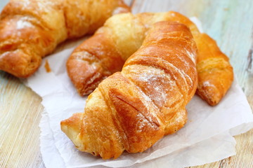 Fresh croissants for breakfast