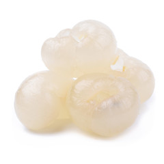 Fresh longan isolated on a white background