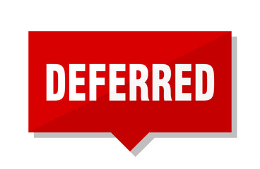 deferred red tag