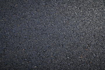 close up of new asphalt road texture
