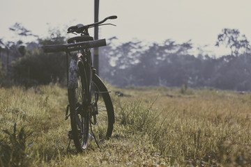 Indonesian Traditional Bicycle. Vintage and antique Bicycle from Indonesia. 