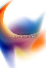 Holographic fluid colors flow, colorful liquid mixing colours motion concept