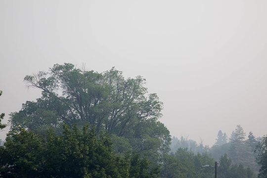 Bad air quality from the 416 forest fire in Durango, Colorado