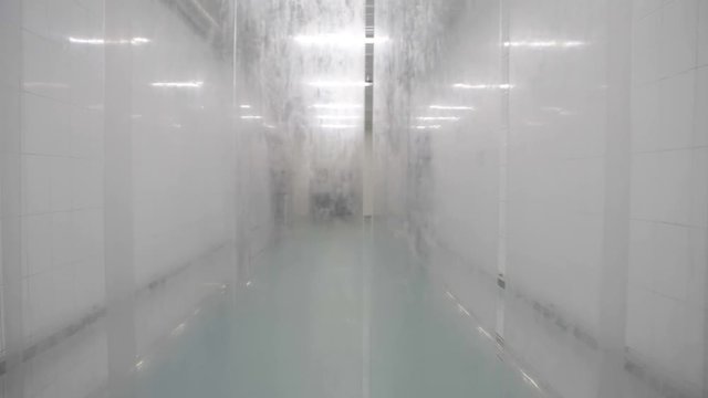 Raw meat at a meat-packing factory