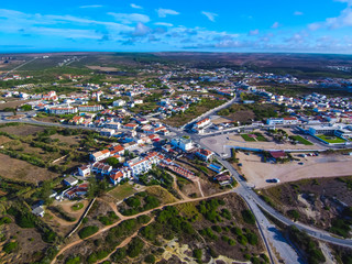 Sagres desde el aire.  Drone en Villa de Portugal en el Algarve 