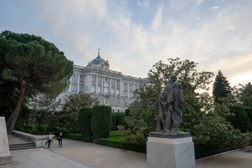 Fototapeta premium Royal Palace of Madrid, Spain, palacio Real España