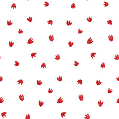 Seamless floral tulip pattern