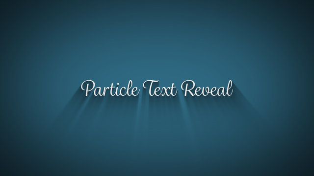 Particle Text Reveal