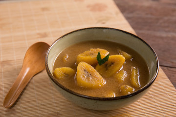 indonesian traditional culinary kolak pisang