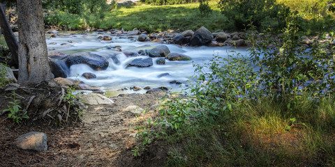 Creek and blurred Water slow shutter speed I