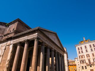 Fototapeta premium view on the Pantheon in Rome, Italy