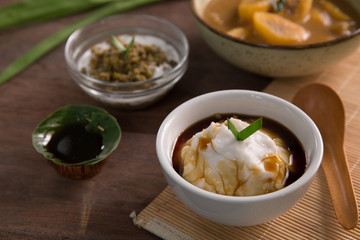 bubur sumsum. indonesian traditional culinary