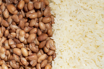 Rice and bean Closeup