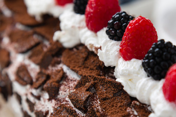 sweet tasty homemade fruit roulade snack dessert