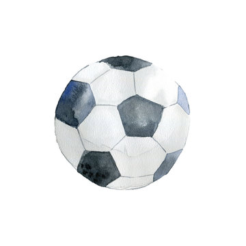 The football ball on white background.
