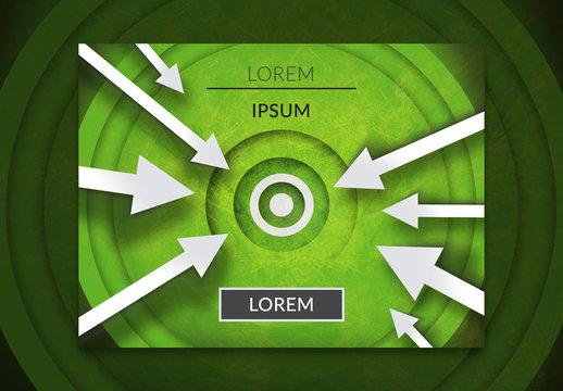 Arrows and Target Social Media Post Layout