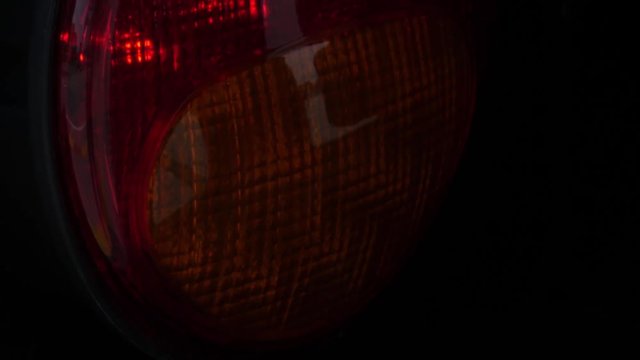 orange flashing car light, emergency