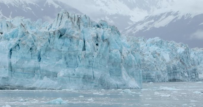 Hubbard Glacier, Alaska. One of the most beautiful places on earth. The blue color is the oxygen inside the glacier for thousands of years.
