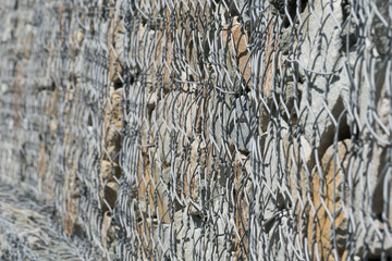 Gabion - stones in wire mesh / Gabion - stones in wire mesh for decorative fences