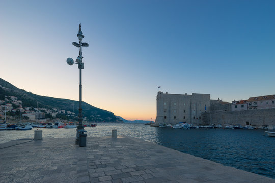 Dubrovnik Marina at Sunrise, Croatia